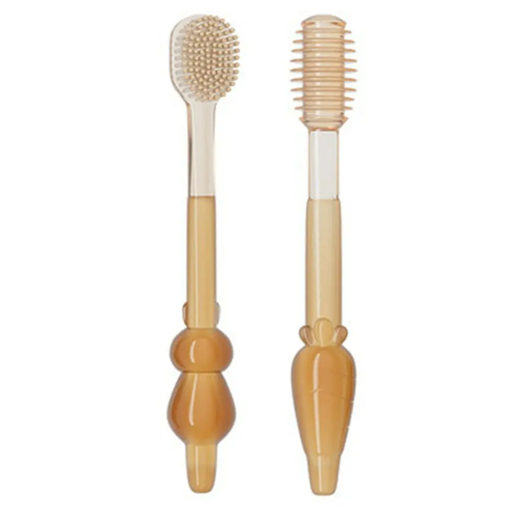 

Детская зубная щетка Детская Мягкая Силиконовая зубная щетка для обучения детей уход за полостью рта зубная щетка инструмент детская зубна...