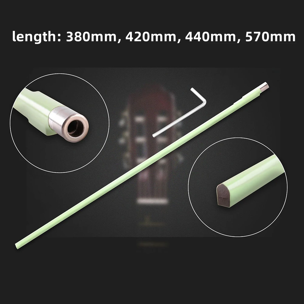 

Two Way Dual Action Guitar Truss Rod Adjustment Lever With Hex Wrench Green 420MM-570MM For Guitar Accessories Kit