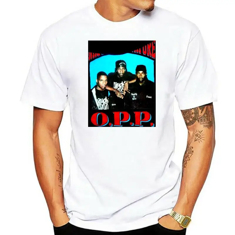 NAUGHTY BY NATURE OPP Ретро винтажная 1991 Мужская футболка M Хип-хоп рэп Редкие унисекс