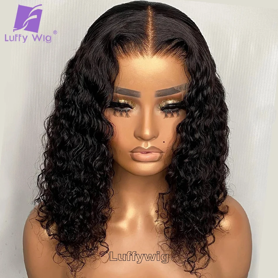 

13x6 Loose Curly Lace Front Human Hair Wigs Pre Plucked HD Transparent Lace Frontal Wig Curly Glueless Brazilian Remy Hair Wigs