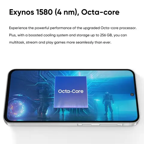 Глобальная версия смартфона Samsung Galaxy A56 5G, процессор Exynos 1580, 6.7-дюймовый дисплей Super AMOLED с частотой 120 Гц, камера 50 МП, аккумулятор 5000 мАч, защита IP67