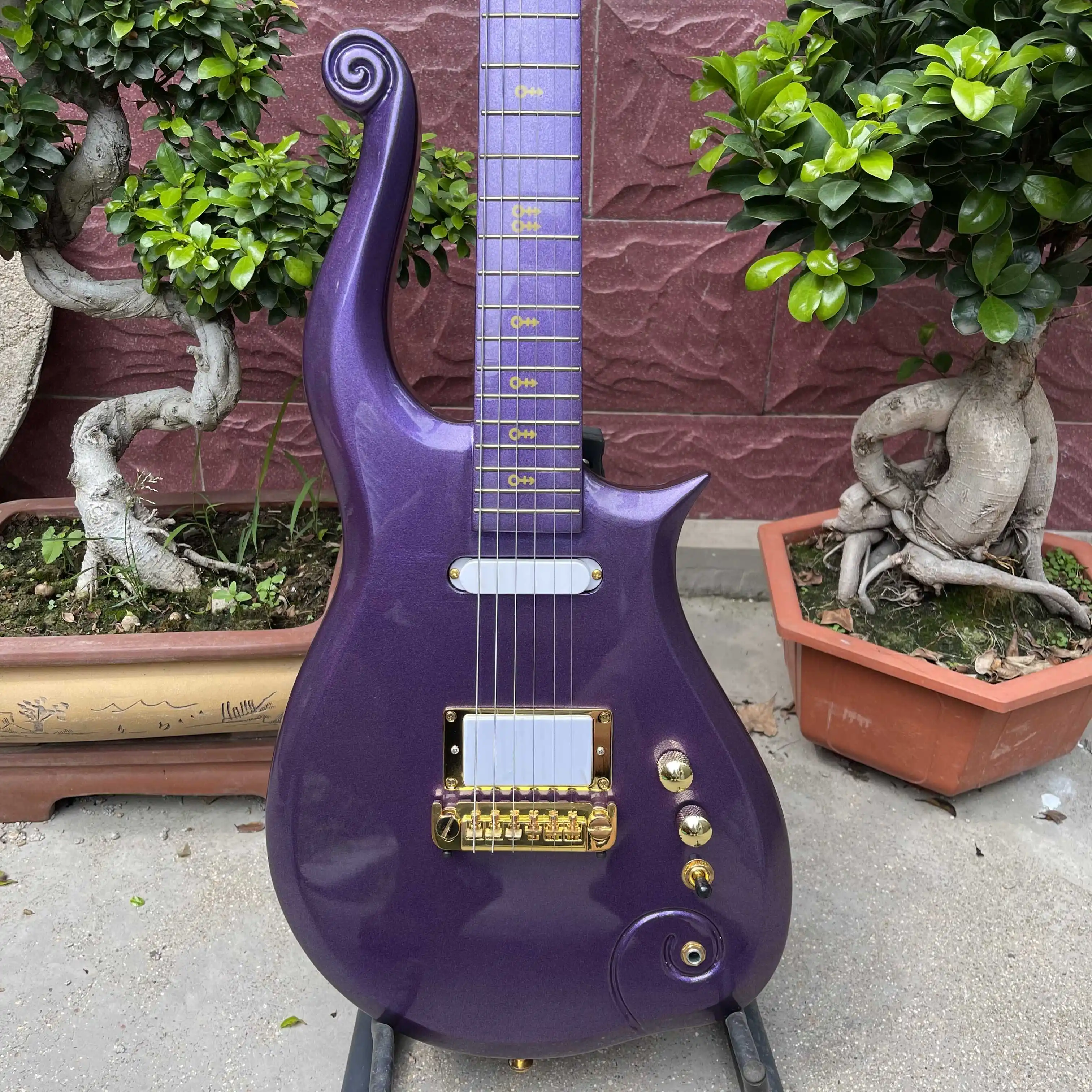 

Free shipping,purple, special-shaped, unique, electric guitar,2022 new pop, high-end custom,