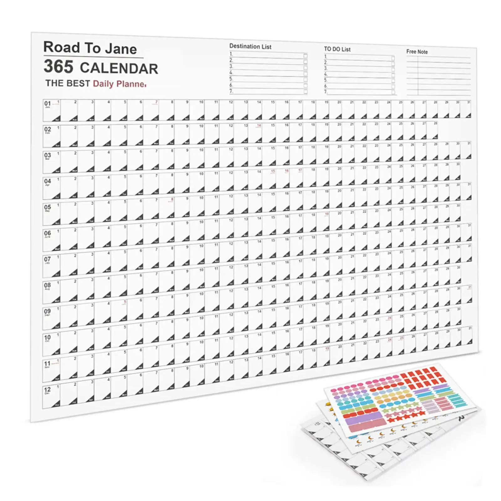 

Календарь 2023 года, простой ежедневный планировщик, лист для расписания, годовой список, подвесной органайзер, планировщик, еженедельный, годовой Органайзер J1i0