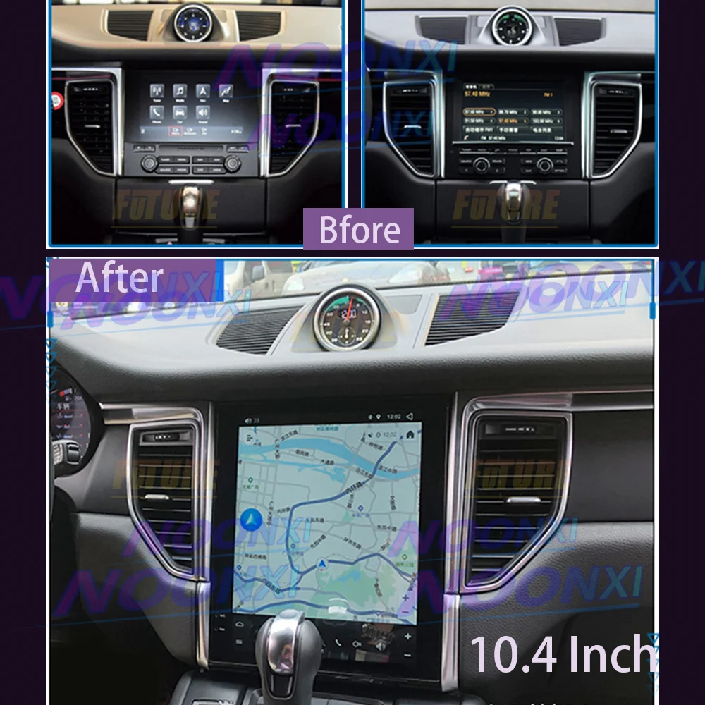 Reproductor Multimedia con pantalla Tesla para coche, autorradio estéreo 2 Din con Bluetooth, reproducción de vídeo, Carplay, para Porsche Macan 2011, 2012, 2013-2017