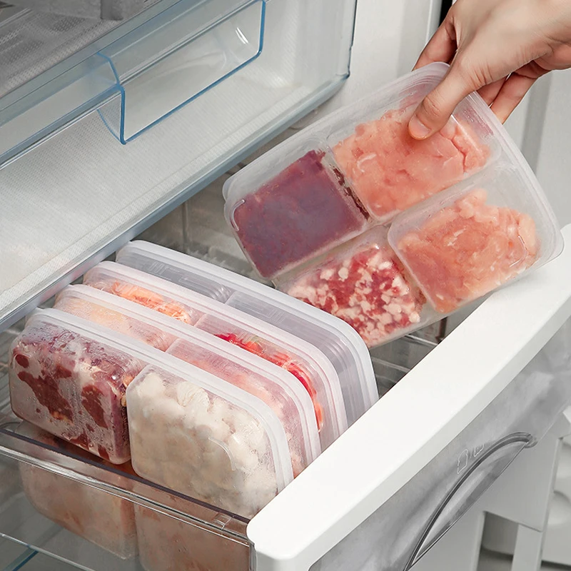 

Refrigerator Storage Box Frozen Meat Compartment Food Sub-packed Onion Ginger Preparation Dishes Frozen Crisper Container