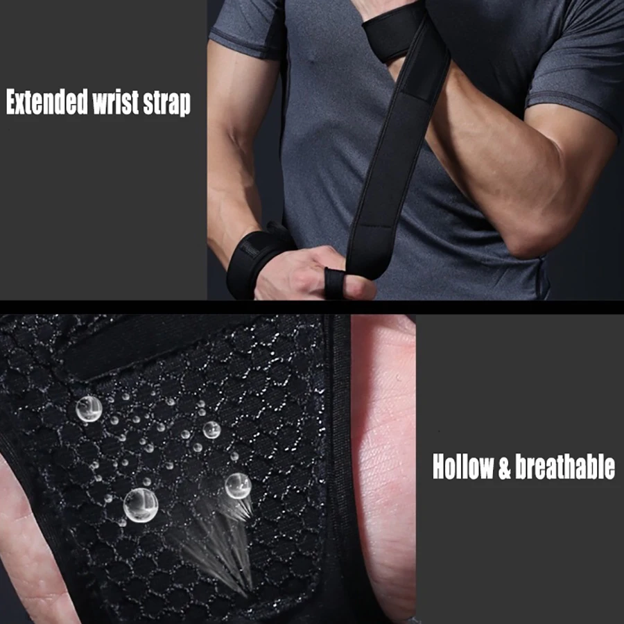 1 Пара Перчаток Для Тяжелой Атлетики С Поддержкой Запястья Полная Защита Рук