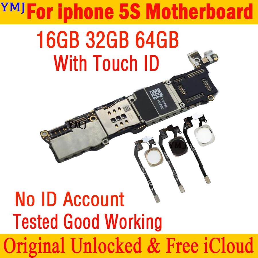 Материнская плата для iphone 100% оригинальная разблокированная логическая 16 ГБ 32 64