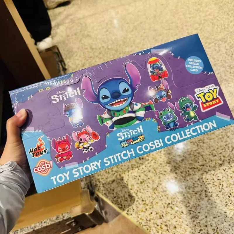 Фото Новая оригинальная серия Hot Toys Stitch Mania: коллекционная мини-фигурка Стич из Toy Story в закрытой коробке, таинственная коробка Cosbi, настольное украшение Cosbi №3