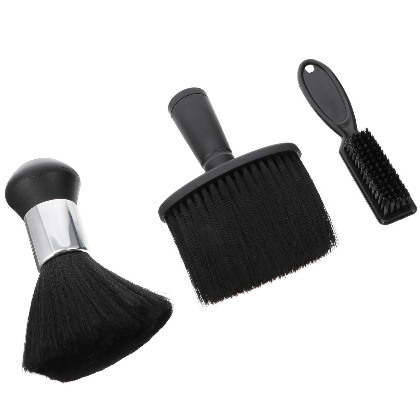 3 Pcs Barber Neck Duster Brush Mens Duster Face Duster Tool Beard Set Men Broken Hair Brush Round Hairdressing Neck Brush