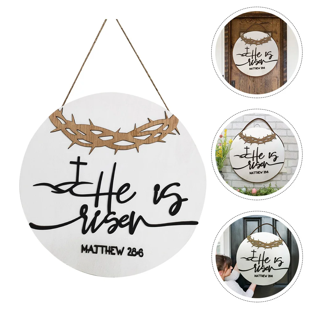 

Delicate Hanging Door Board Unique Easter Door Sign Chic Board Pendant