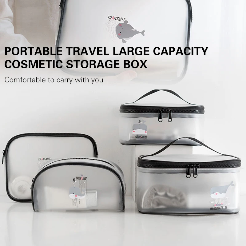 

Сумка Женская Cosmetic Bag Ins Large Capacity Portable Travel Toiletry Bag Transparent Waterproof Skin Care Storage Box Сумка