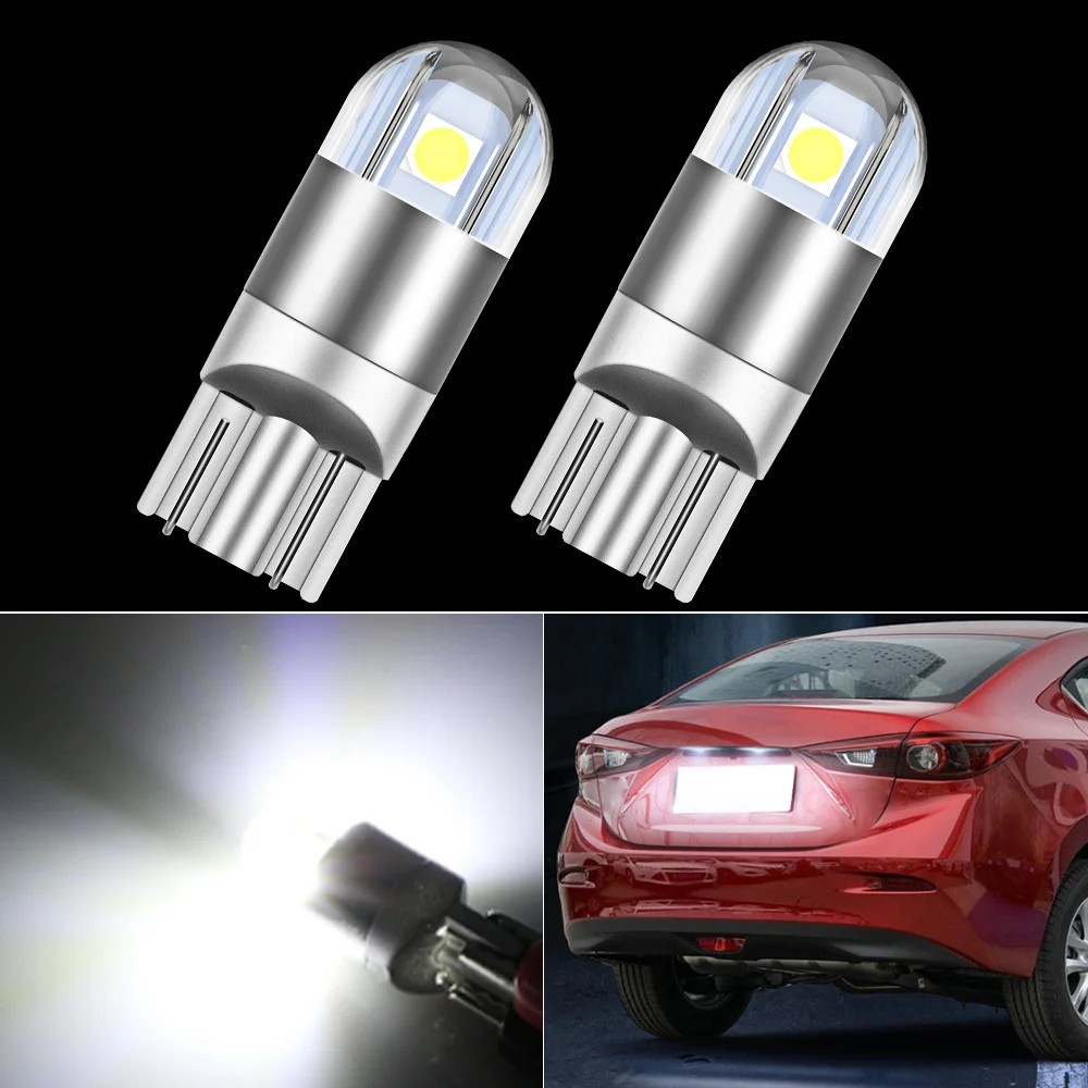 

2x LED License Plate Light Bulb Lamp W5W T10 For Mazda 2 DY DE DH DL DJ 3 BK BL BM BN 5 6 GG GH GJ CX-3 CX-5 CX-7 CX-9 MX-5 RX-8