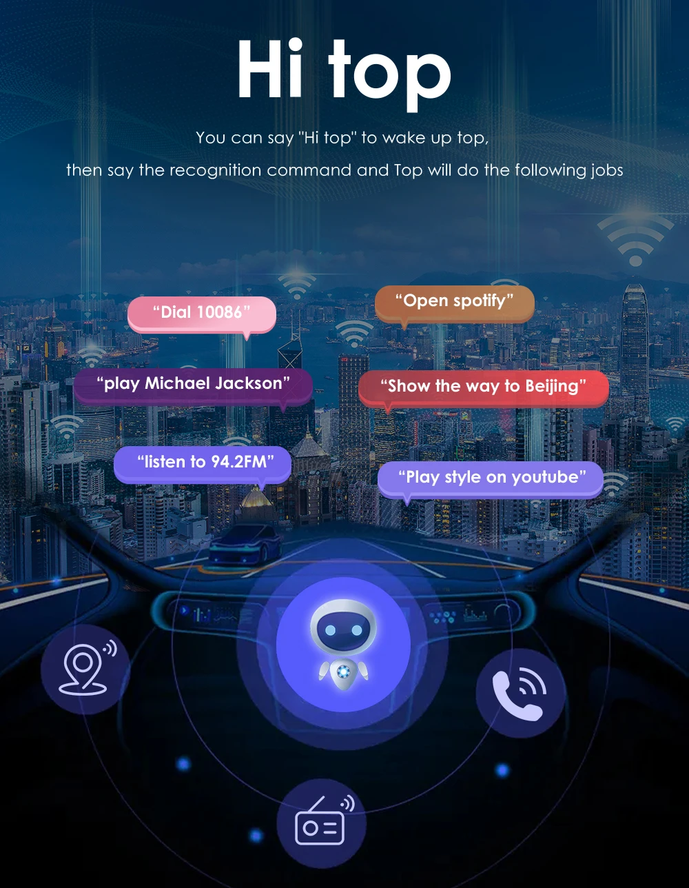 Автомагнитола 3G + 32 ГБ Android 10 9 дюймов 2DIN мультимедийный проигрыватель для Ford Focus 2