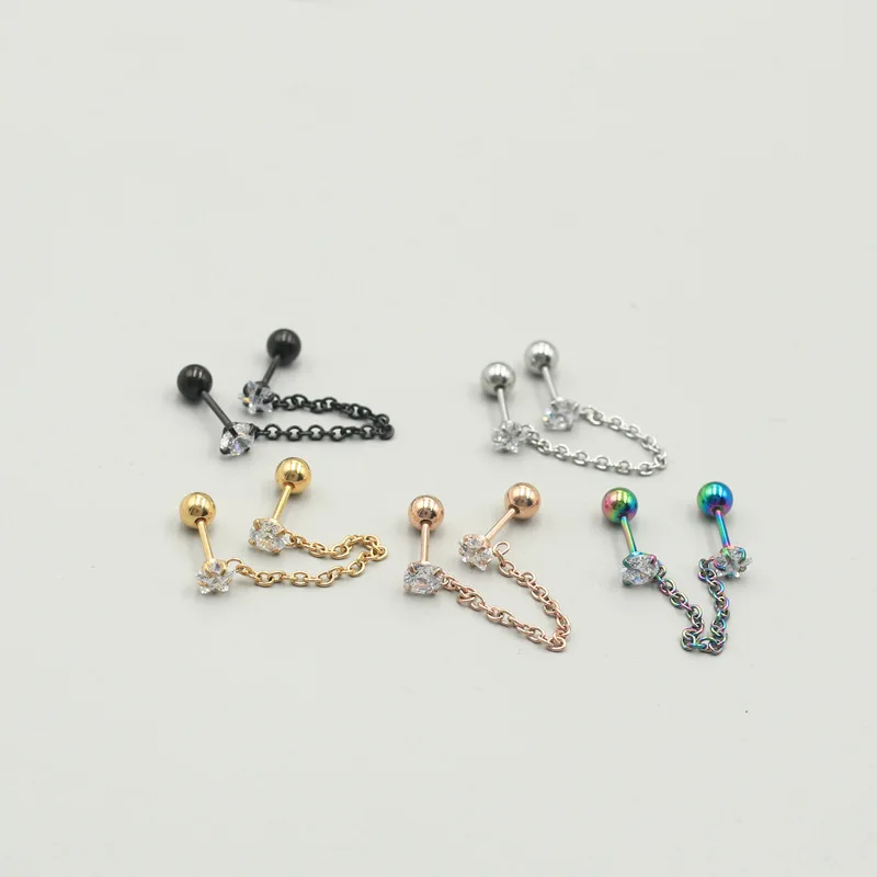 

Модные женские серьги-гвоздики из нержавеющей стали с фианитами в форме звезды и пентаграммы, маленькие серьги-гвоздики серебристого цвета...