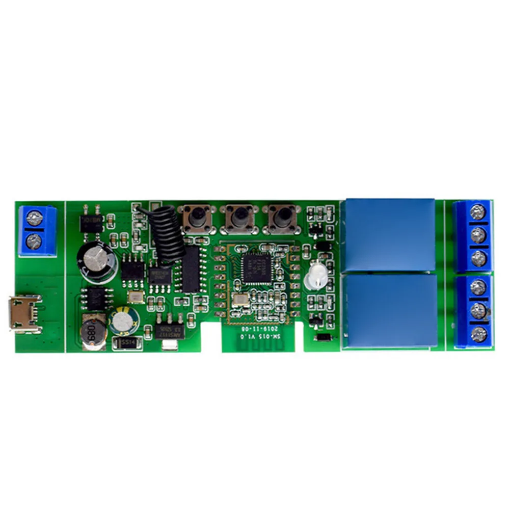 2-канальный модуль таймера Wi-Fi/Zigbee AC/DC 7-32 В беспроводной пульт дистанционного