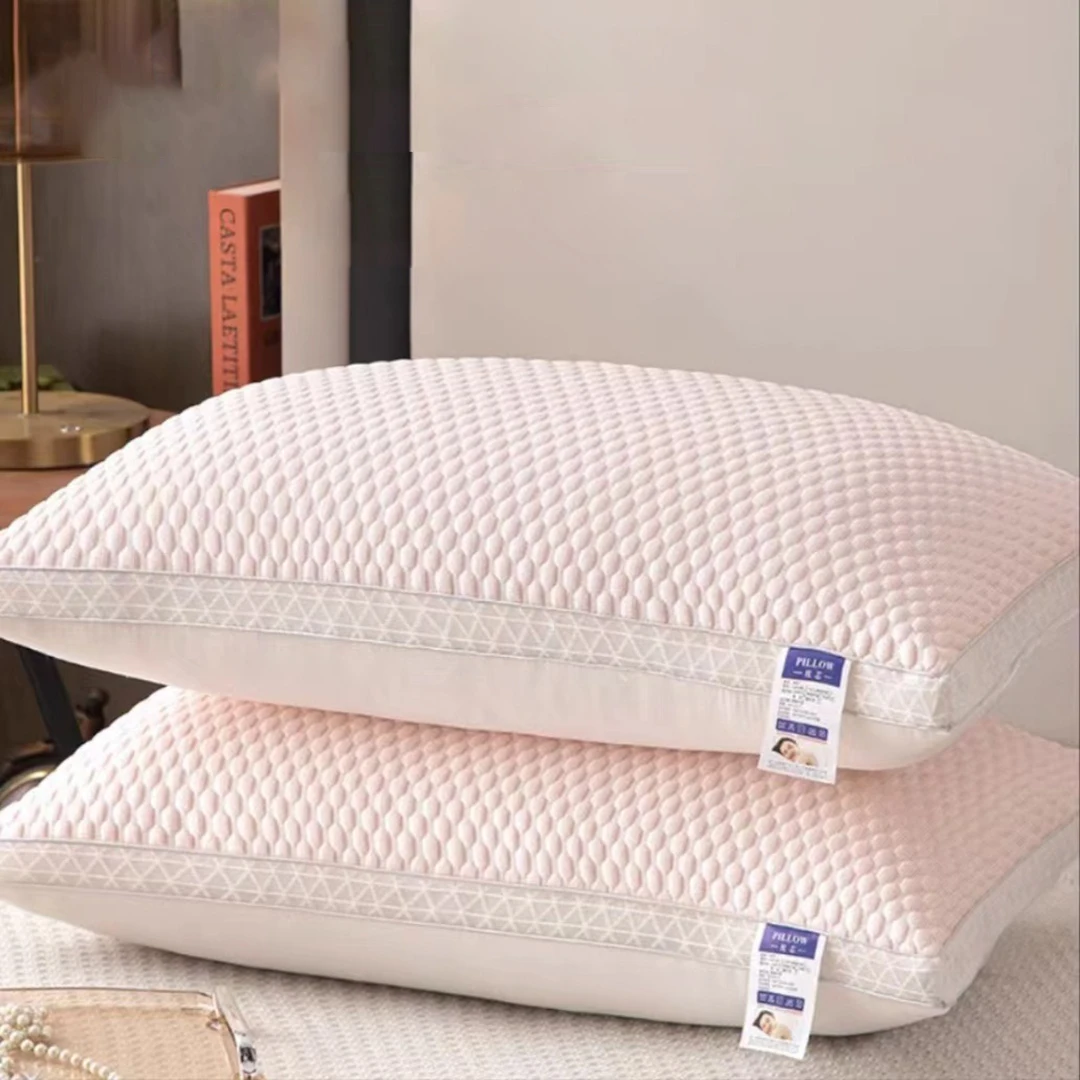 Объемная высокоэластичная и не складывающаяся подушка для шеи удобная Рабочая