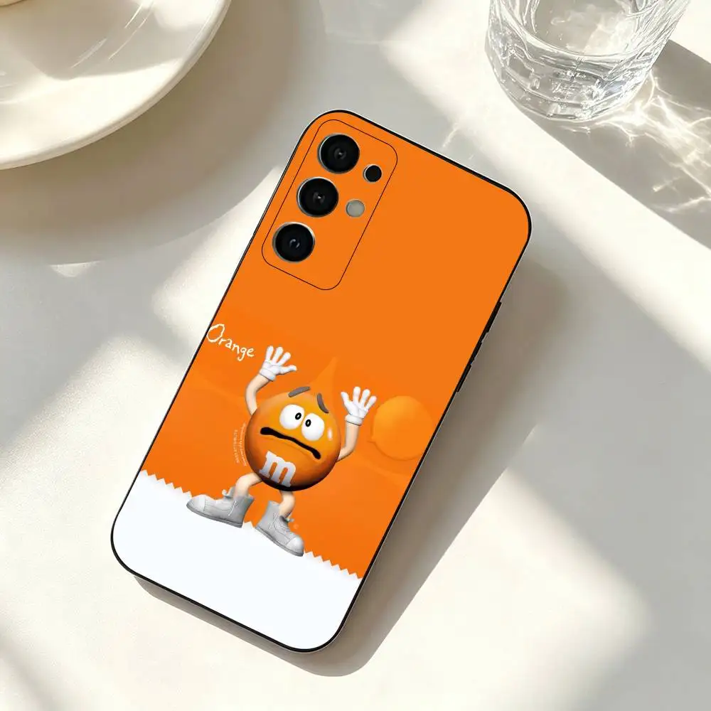 Фото Забавный чехол для телефона с дизайном M&Ms Candy для Samsung Galaxy S23, S24, S25, S22, Ultra, S21, Plus, FE, Lite, Note, 10, черный чехол №3