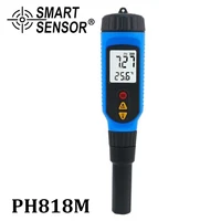 ph818m pen portable semi solid ph meter dough meat ph detection vegetable bread ph tester temperature detector