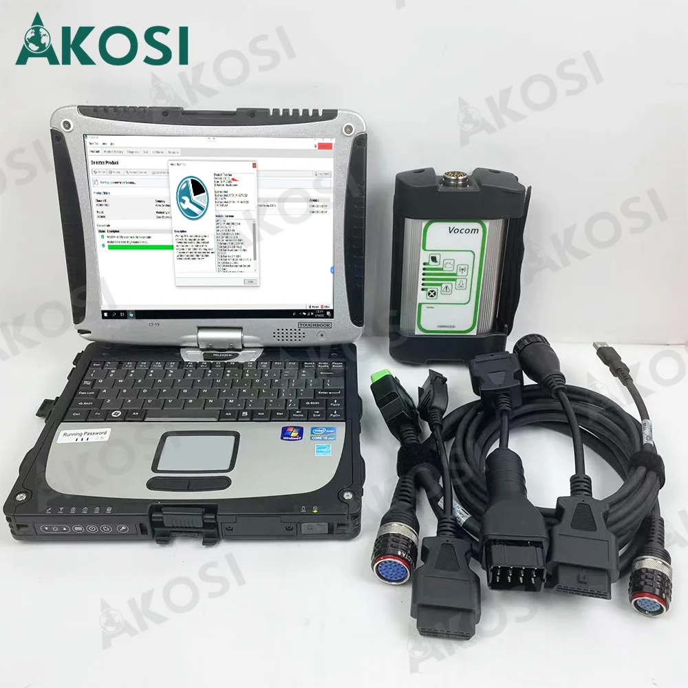 

Для VOLVO Vocom 88890300, для volvo, грузовик, экскаватор, диагностический инструмент для volvo ptt 2,8 dev2, инструмент + Thoughbook CF19