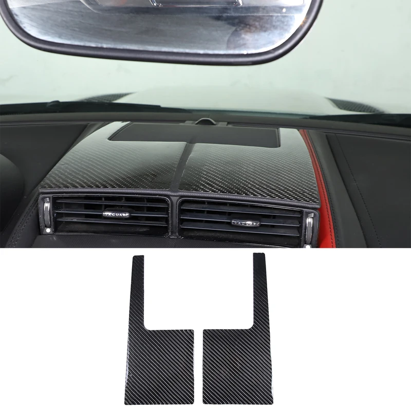 

For 2013-2022 Jaguar F-TYPE soft carbon fiber car styling car central control air vent panel sticker car interior accessories