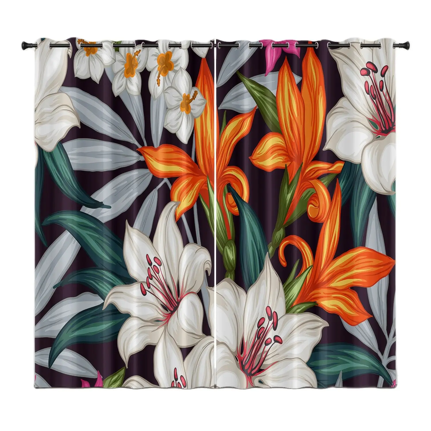 

Four Seasons Flowers Simple Fashion Luxury Living Room Environmental Protection Sunshade