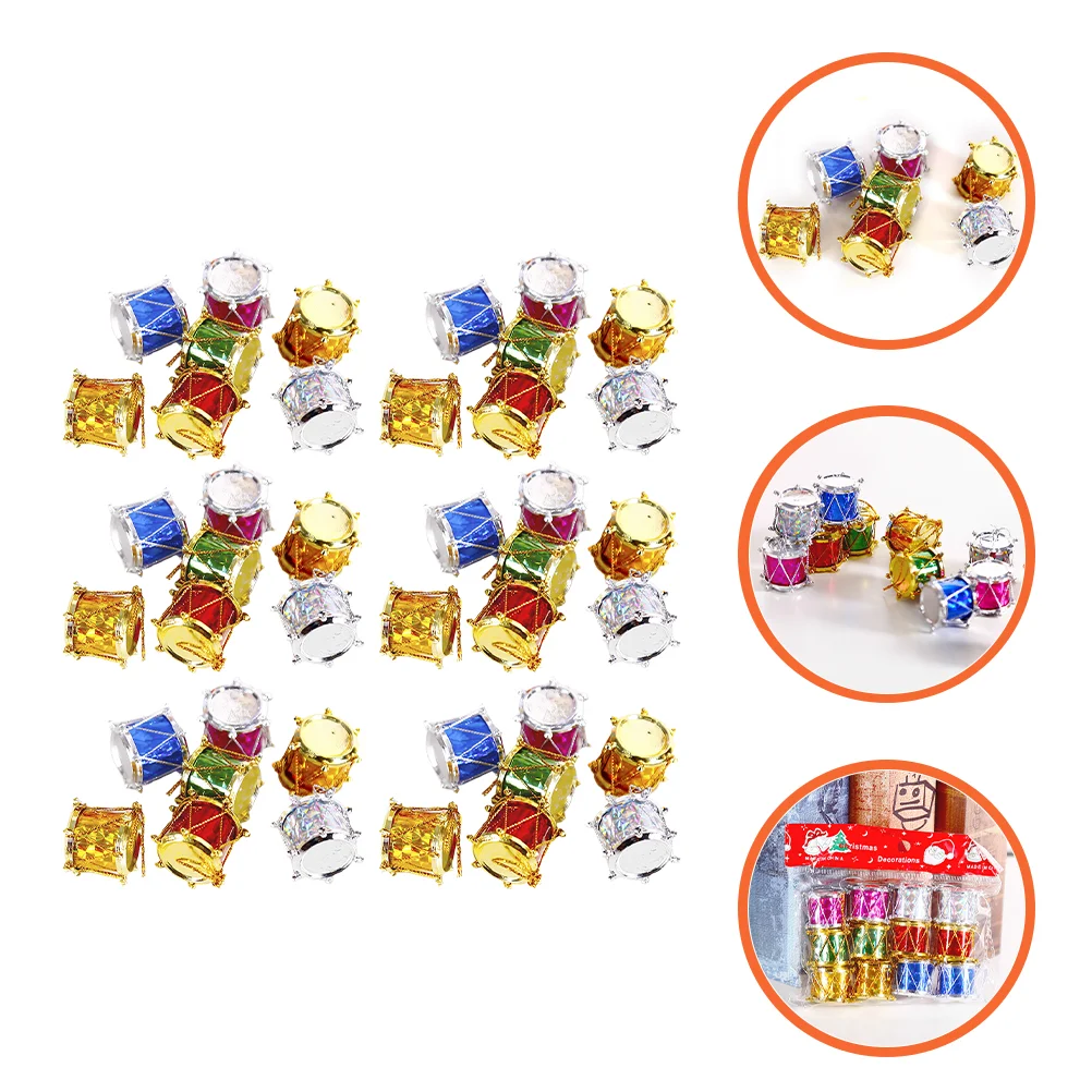 

Christmas Drum Ornaments Mini Tree Xmas Ornament Musical Instrument Hanging Drums Small Decoration Decorationsminiaturegoodie