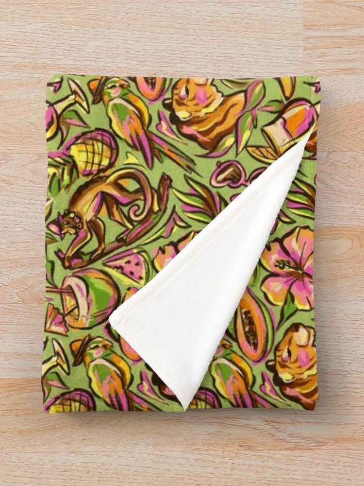 Узор Coco Calypso (shiratwig) Плед для декоративного дивана Роскошное дизайнерское