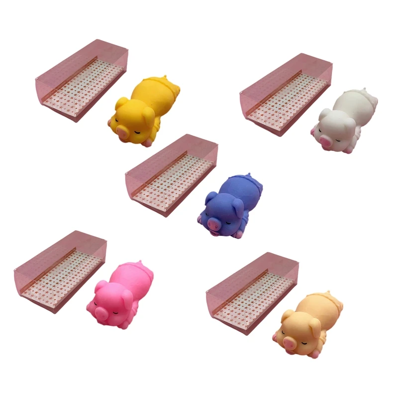 

2022 New Children's Interactive Pig Soft Toy with Groove Portable Relieve Stress Toys Sensory Toy Hand Exercise Squeeze Ball