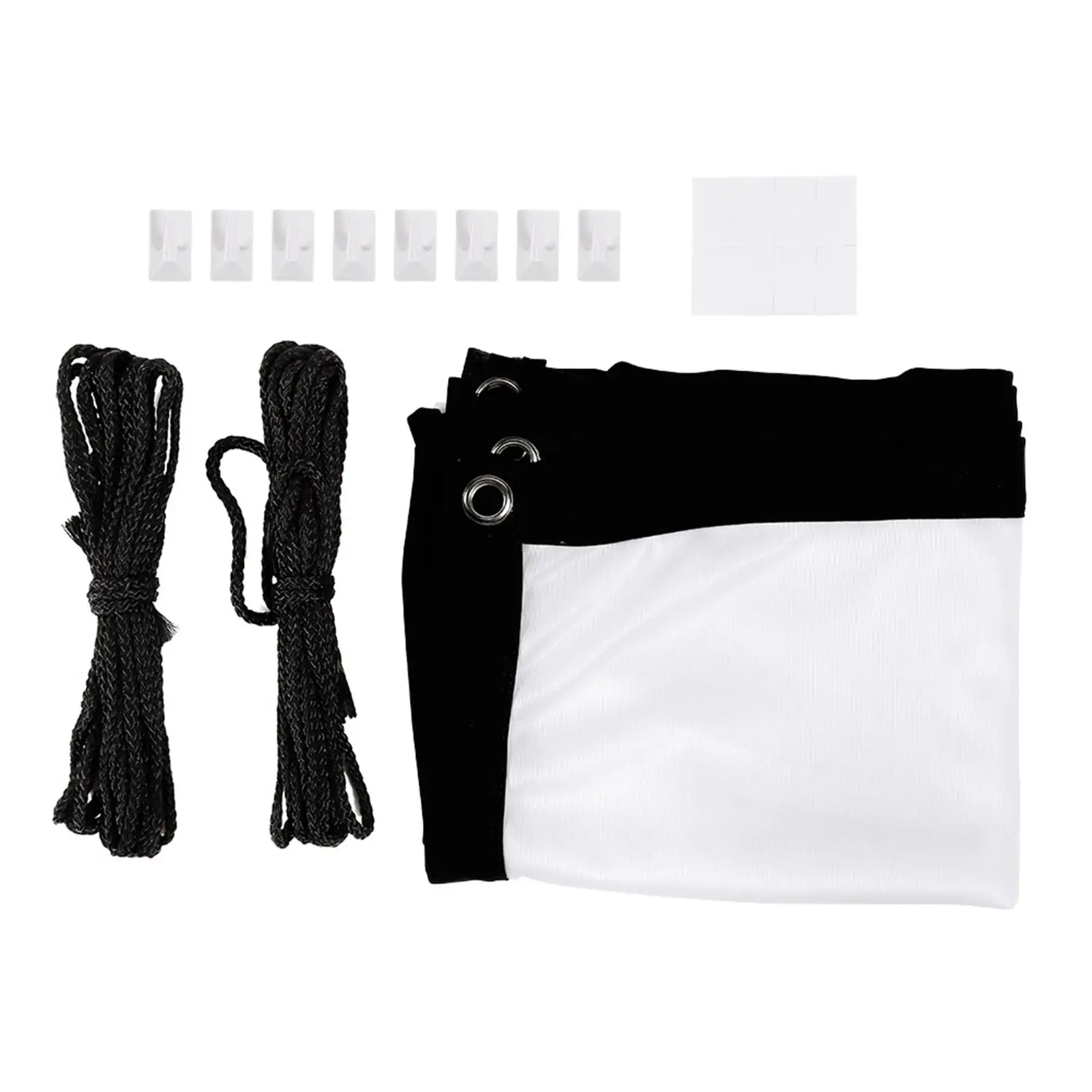 Экран проектора из плотного мягкого белого полиэстера-портативный без сгиба 16:9