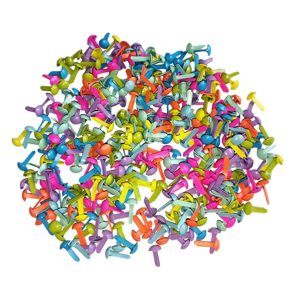 

Brads Paperfasteners Mini Scrapbooking Round Metal Crafts Pastel Brass Decorative Diy Craft Crafting Multi Color Fastener