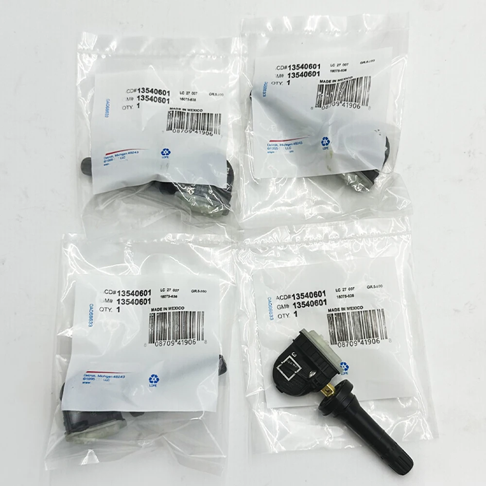 

4шт. 13540601 13598772 Датчик давления в шинах TPMS 315 МГц для Cadillac ATS CTS Chevrolet Equinox Silverado GMC Sierra 2016 2017