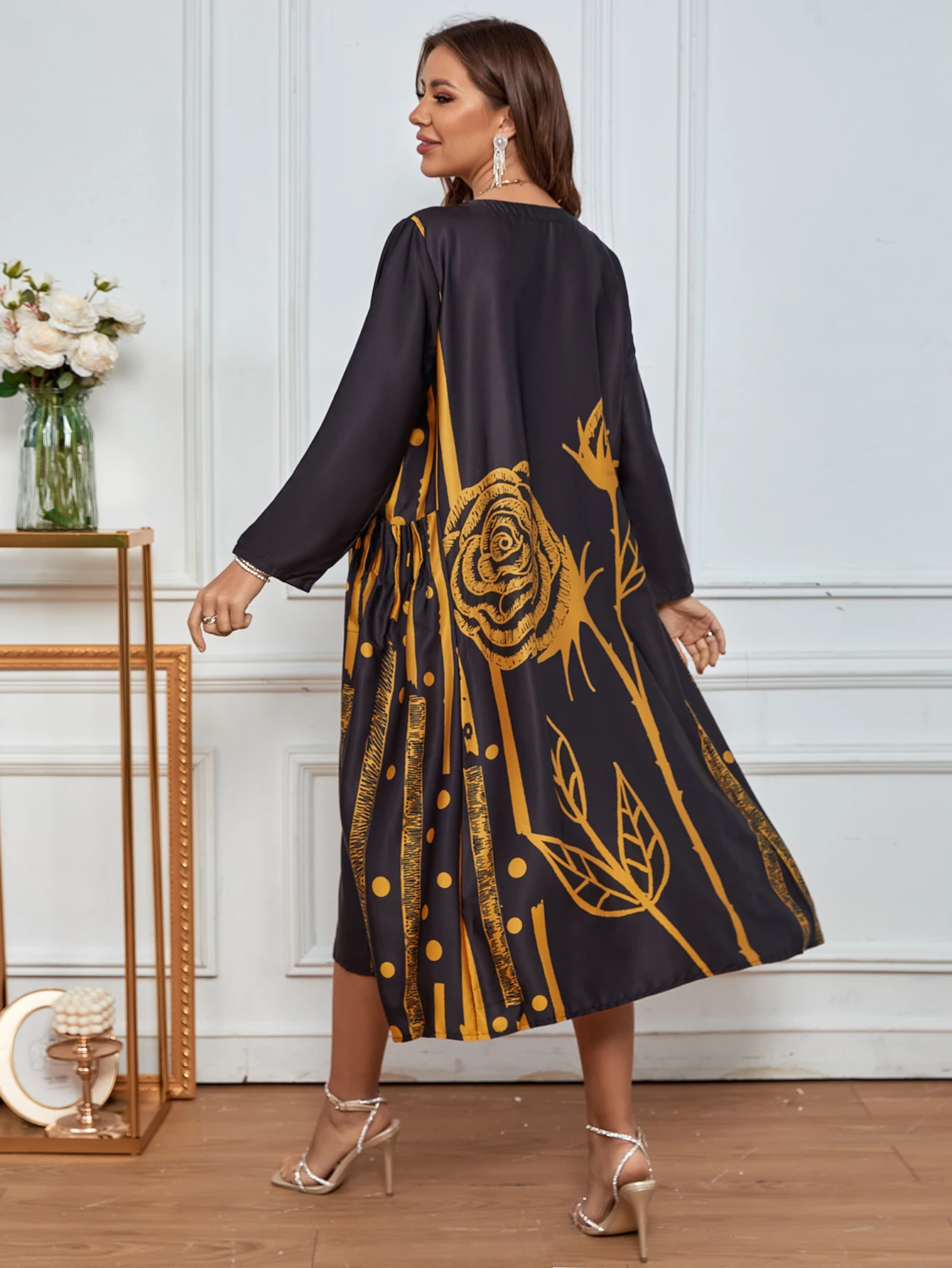 Женское платье-макси Roken WAN длинное платье-абайя в мусульманвечерние стиле для