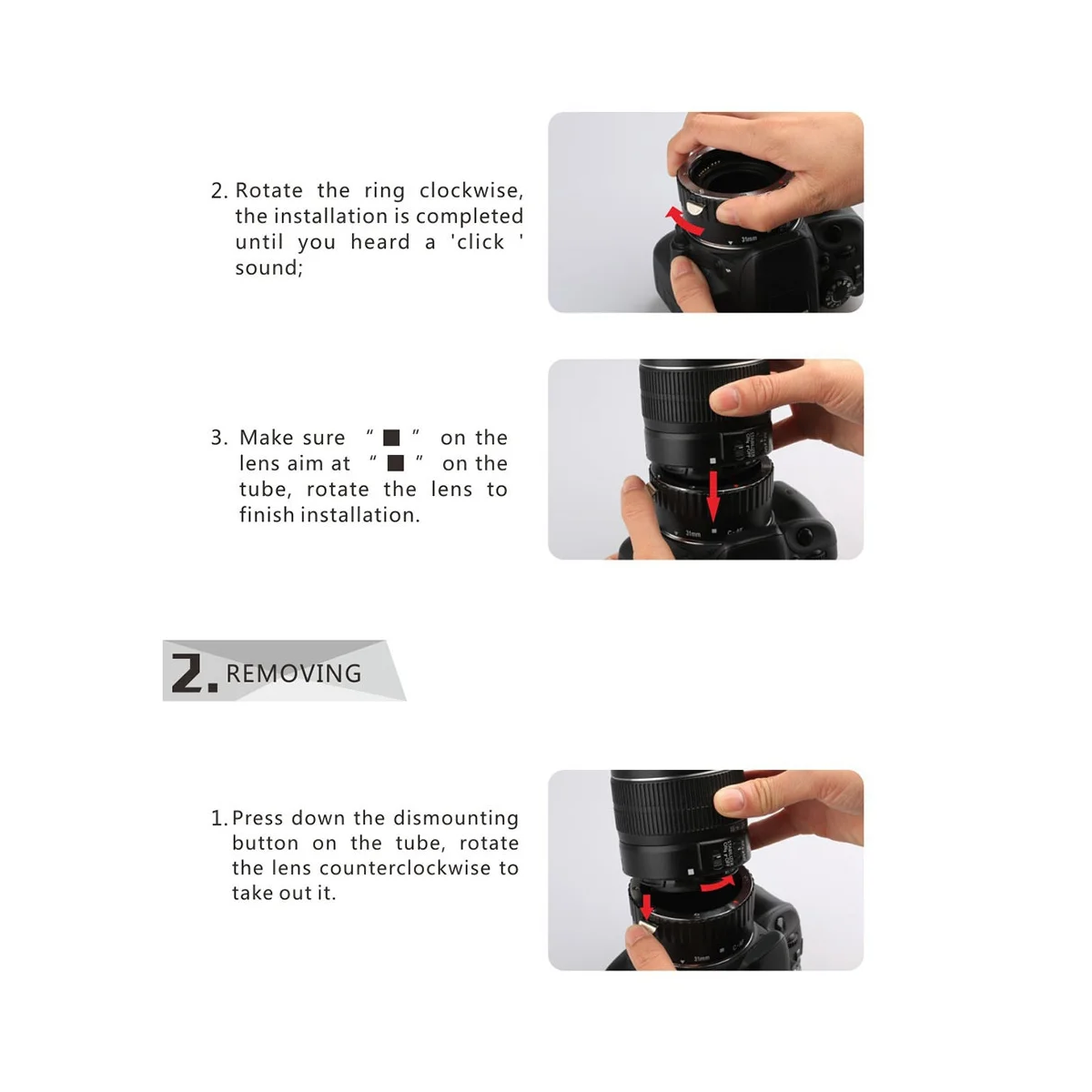 Кольцо-удлинитель для камеры D90 D3000 D3100 D3200 D5000 D5100 D7000 D7100