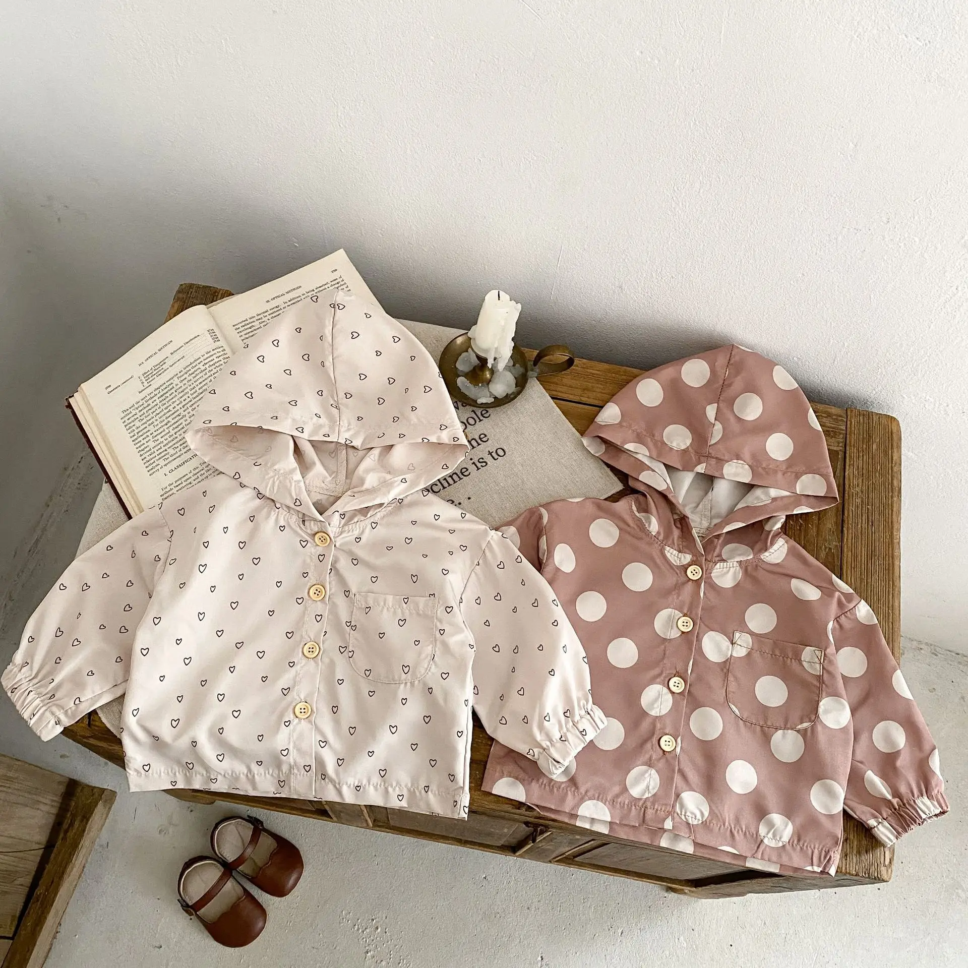 Куртка для маленьких девочек 3 6 12 18 24 36 месяцев весенняя легкая ветровка малышей с