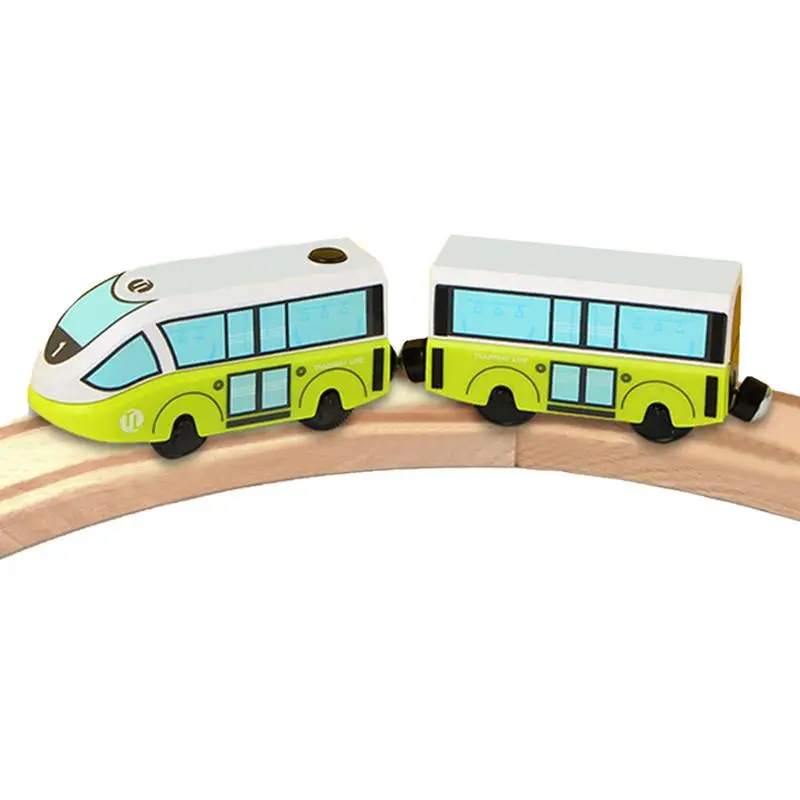 

Новый детский Электропоезд локомотив магнитный поезд литая игрушка подходит для Brio деревянный поезд железной дороги игрушки для детей