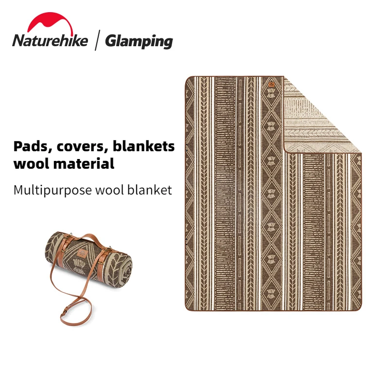 

Naturehike Wool Shawl Outdoor Camping Multifunctional Wool Carpet Comfortable Warm Blanket Shawl for Spring, Autumn and Winter
