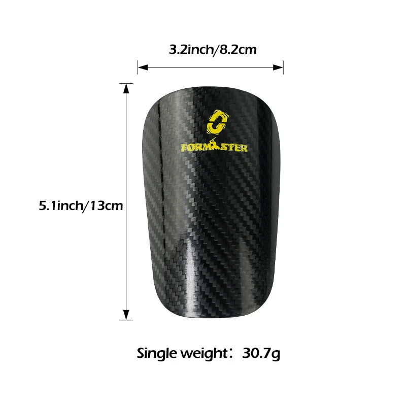 Oupower-Carbon Fibre Soccer Щитки для голени Сверхлегкие Дышащие Профессиональные