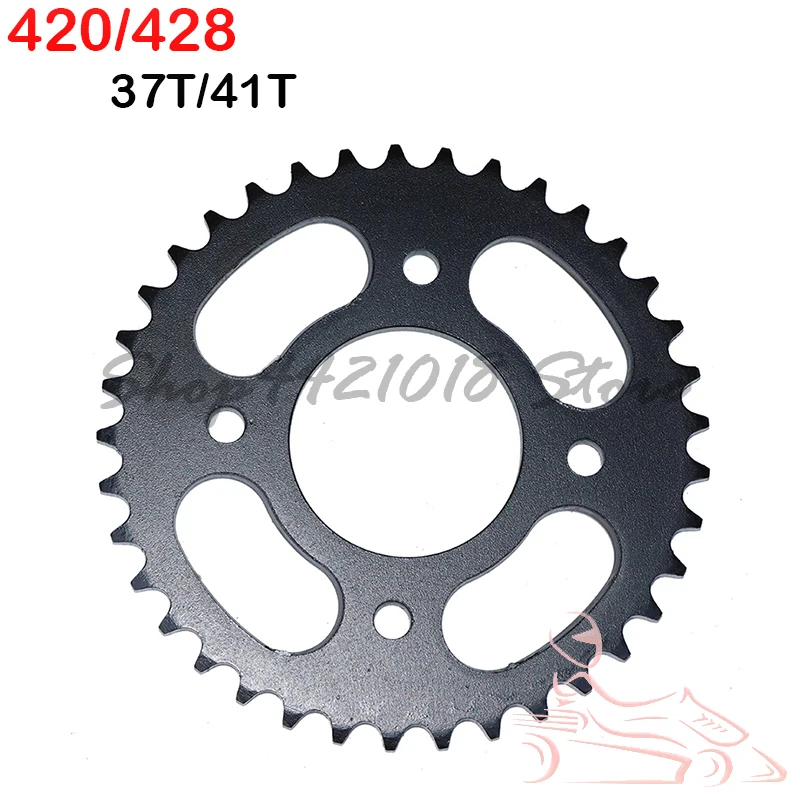 

420/428 Chains 58MM 37T/41T/48T Motorcycle Chain Sprockets Rear Back Sprocket For ATV Quad Pit Dirt Bike Motorcycle Motor Moped