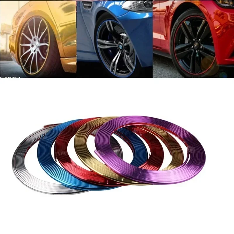 

Universal Car Rim Protect Strip Wheel Edge Protector Bright Matte Car Wheel Sticker Tire Protection Care Covers Car Styling 8M
