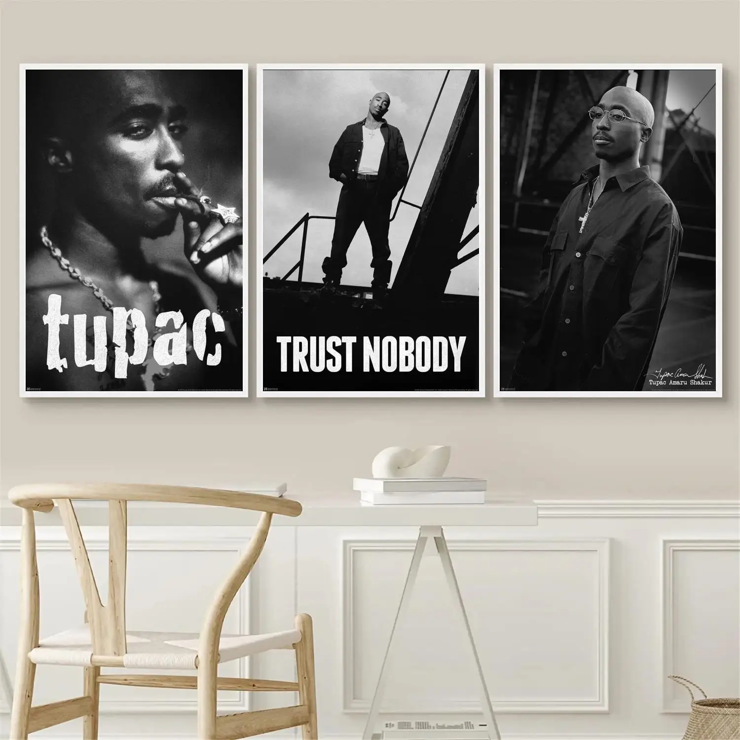 Tupac 2Pac плакат настенное искусство 24x36 холст фотография персонализированный