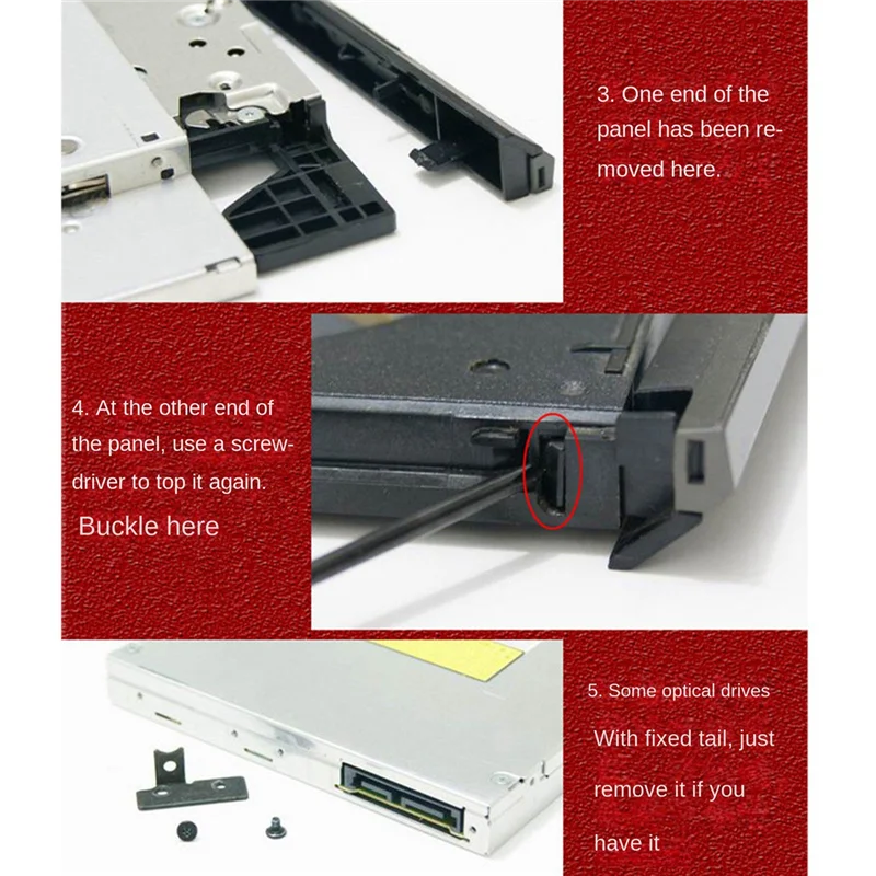 

Встроенный оптический привод для ноутбука HP 400G2 480G2, шасси, Встроенный последовательный DVD-привод SATA, 12,7 мм, поддержка D9 с рамкой