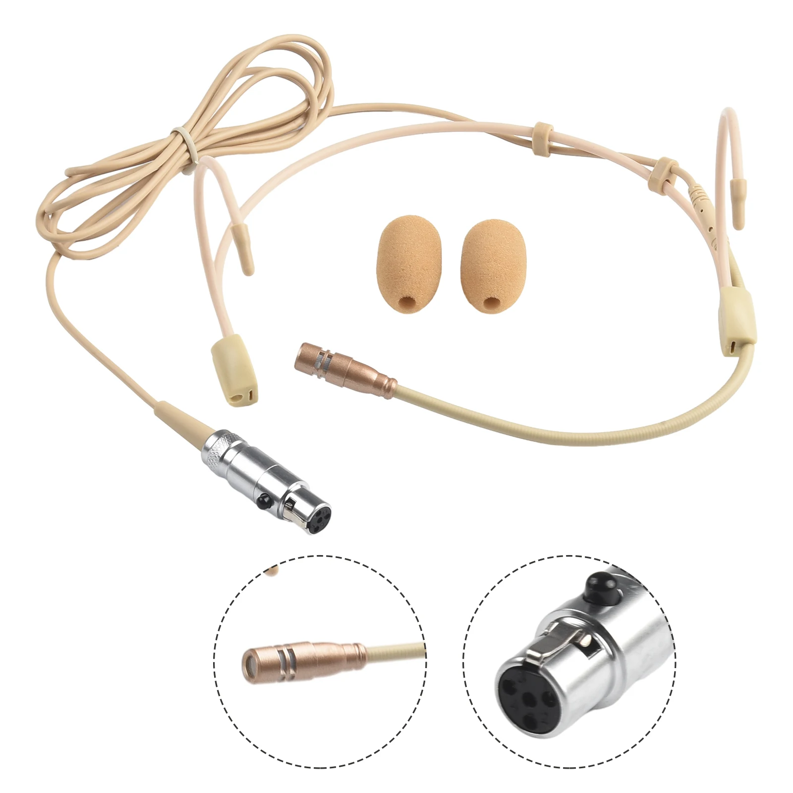 

Cardioid Earhook Headworn Headset Microphone For Sennheiser For Shure Wireless Sennheiser Shure AKG Wireless Bodypack