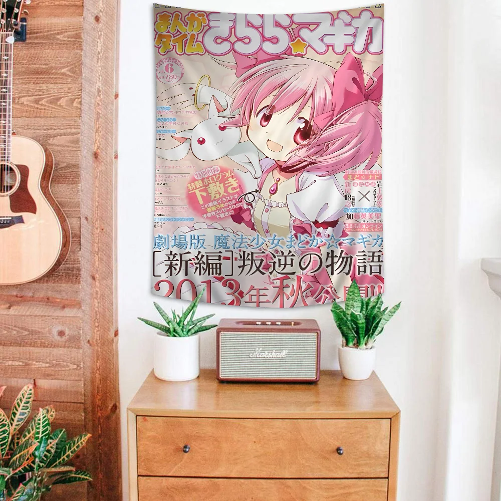 Puella Magi Madoka Magica Большой Настенный Гобелен С Принтом Индийского Будды Богемный