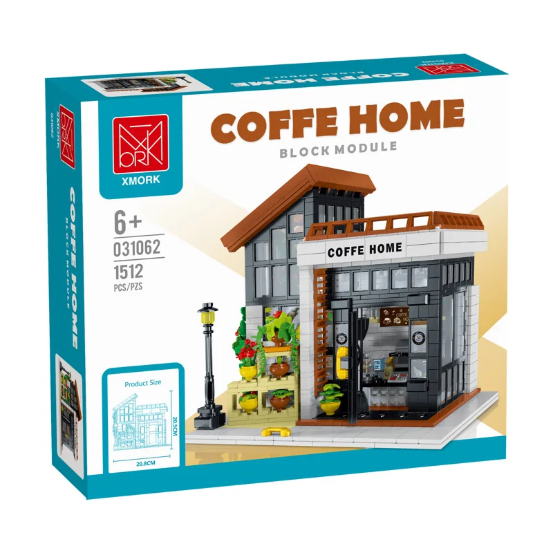 031062 Sunshine кофейня собранная модель светильник новое маленькое строительное