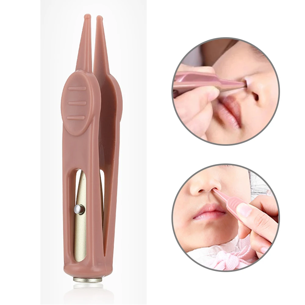 

Пинцет детский пластиковый со светодиодсветильник, 3 цвета