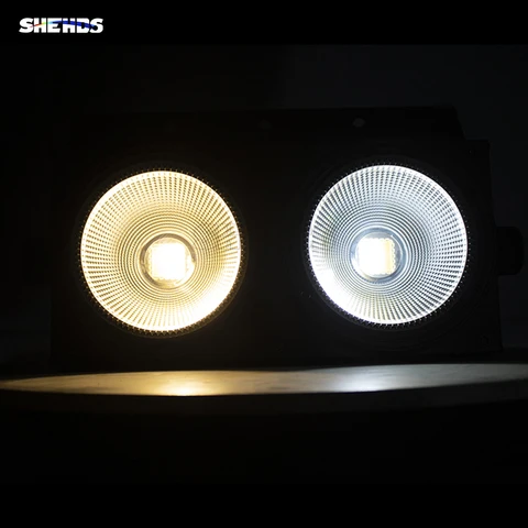 SHEHDS светодиодная сценическая лампа 2 Eyes 200W DMX Cool + Warm White