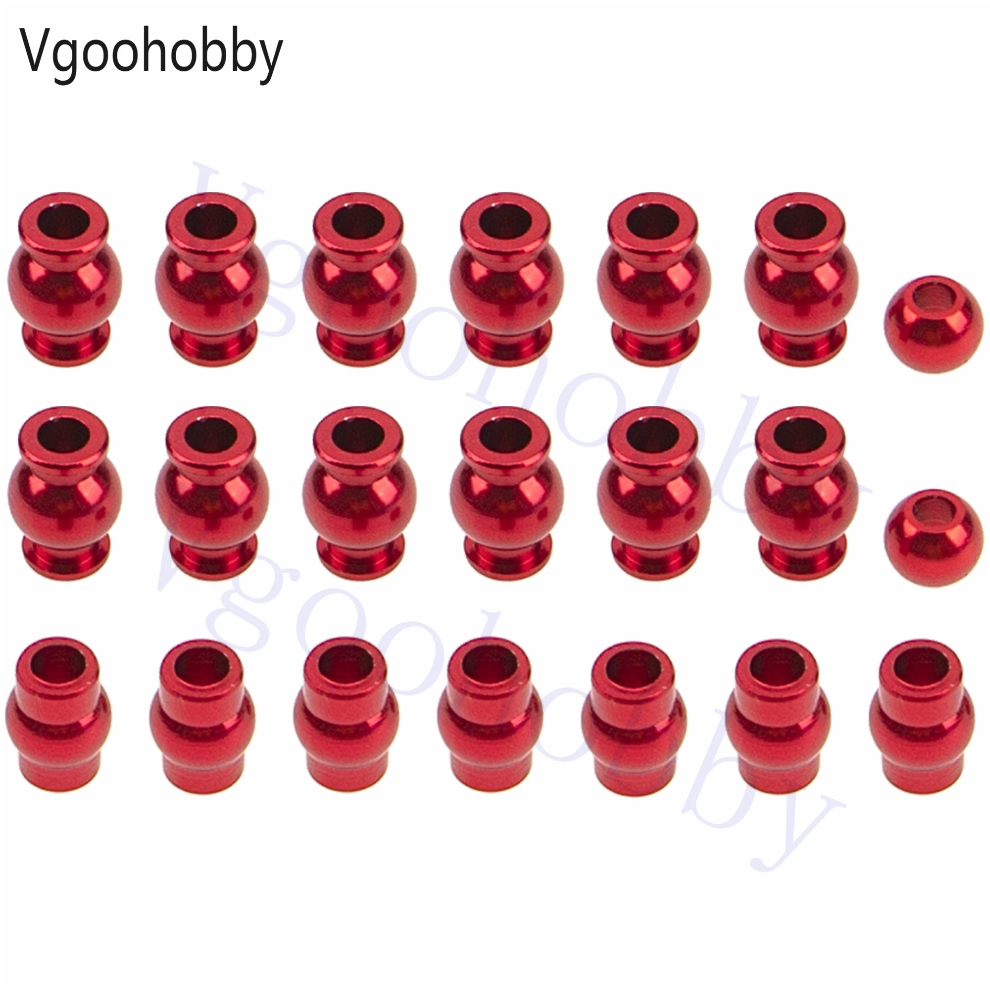 

Комплект алюминиевых поворотных шаров для 1/10 Arrma Typhon 4X4 3S & 550 Big Rock Vorteks Senton Granite 4X4 3S RC Car, замена AR330515