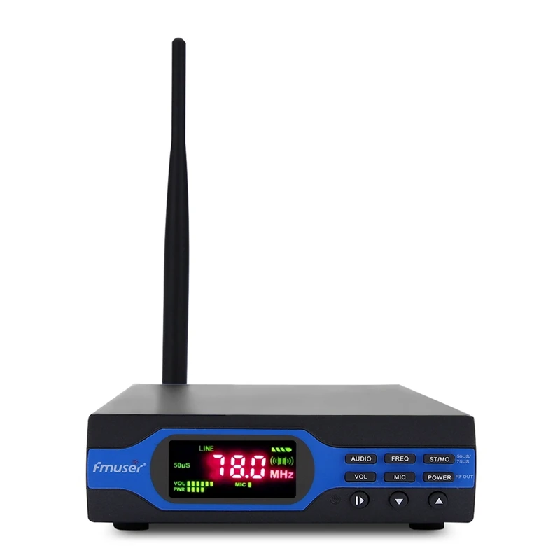 Полный комплект антенн FMUSER FU-X01CK FM-передатчик 1 Вт (TF-карта 8 ГБ аккумулятор Bluetooth)