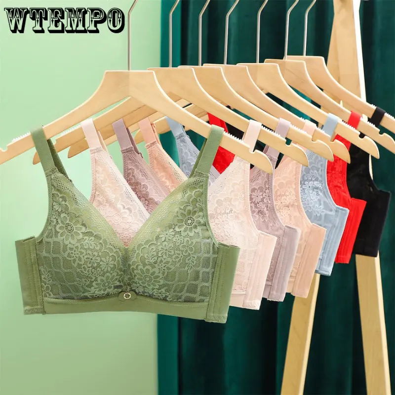 

Бюстгальтер женский без стальных колец, удобное регулируемое нижнее белье с чашками пуш-ап, с боковыми чашками