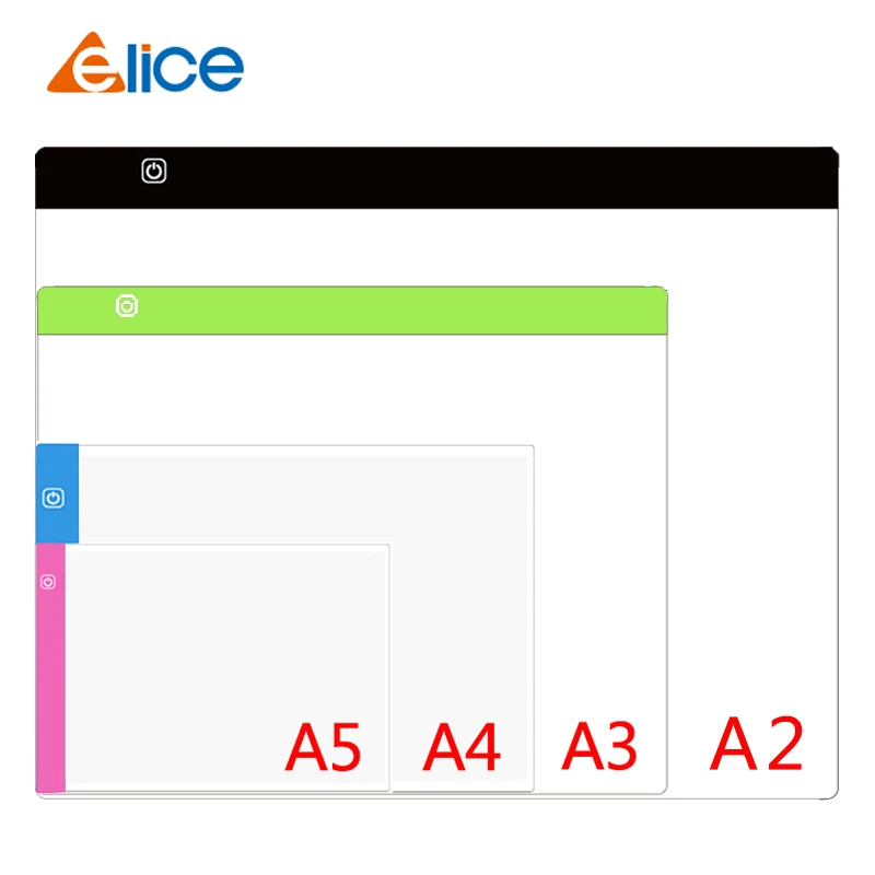 A5/A4/A3/A2 Three Level Dimmable Led Light Pad Drawing Board Pad Tracing Light Box Eye Protection Easier for Diamond Painting